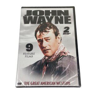 NEW Sealed John Wayne 9 Feature Film 2 DVD Set, Western Cowboy Movies